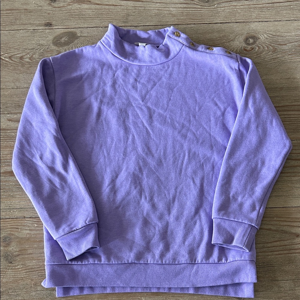 Crewcuts Girls Mock Neck Pullover Sweatshirt